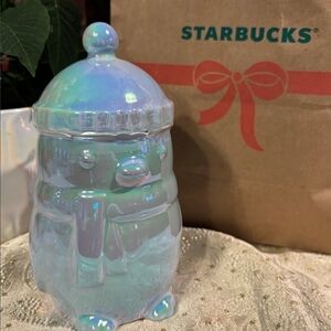 NEW Starbucks 2025 Holiday Iridescent Penguin Mug with Lid Cover 14oz